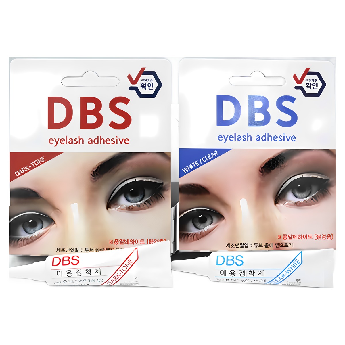 DBS 속눈썹 접착제7ml='속눈썹 접착제' 7ml, 제조원 (주)듀오뷰티 속눈썹풀 7ml, 1개, 속눈썹 접착제 다크톤 7ml 8,000원