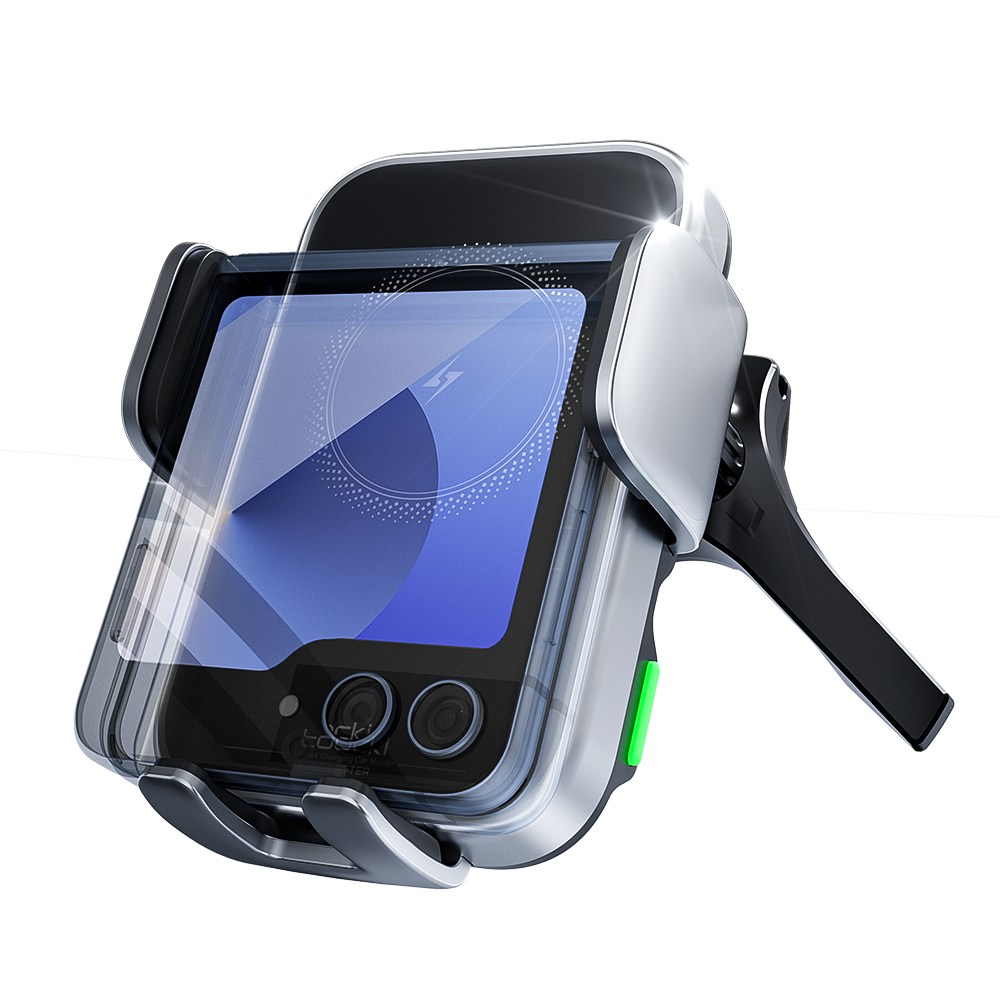 Toocki Z플립 호환 듀얼코일 15W 무선충전 차량용 핸드폰거치대 19,900원