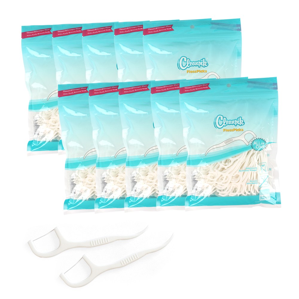 클린픽 심플 플로스픽스 일회용 치실 대용량 손잡이 27,000원