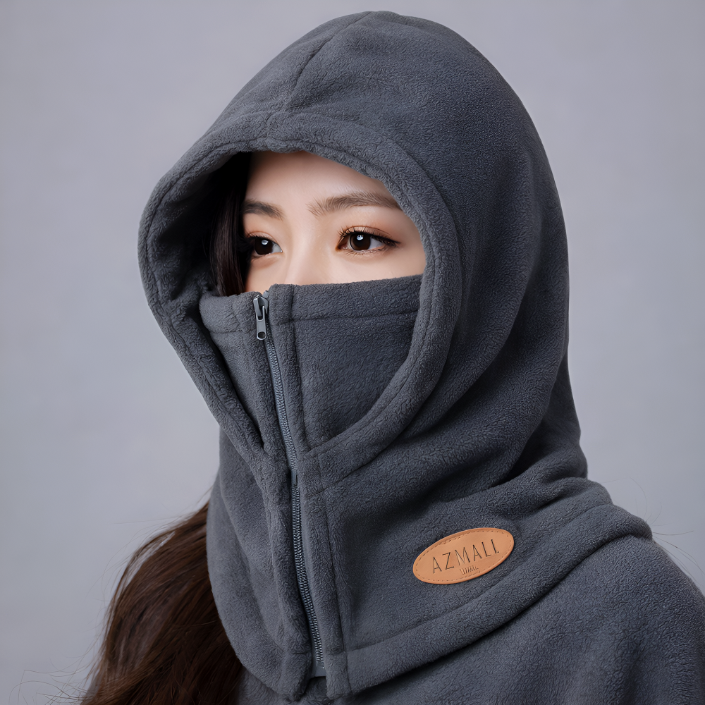 아즈몰 바라클라바 남녀공용 3in1 방한 넥워머 모자 등산 오토바이 지퍼형, 그레이, 1개 18,000원