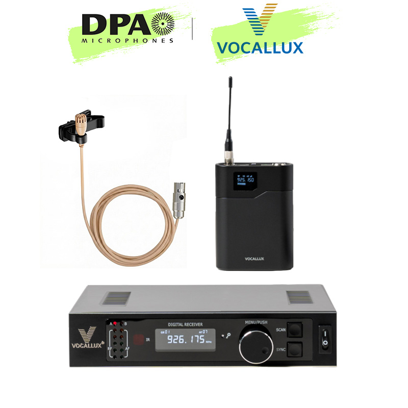 VOCALLUX VRB-C29+DPA 2061 라벨리에 핀마이크 무선 세트, 베이지, VRB-C29 2,464,000원