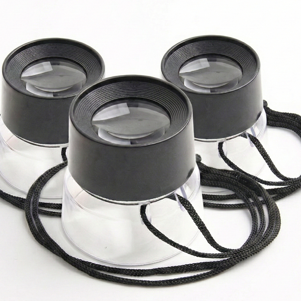 이지업 목걸이 루페 휴대용 돋보기 확대경 관찰 10배율 12,300원