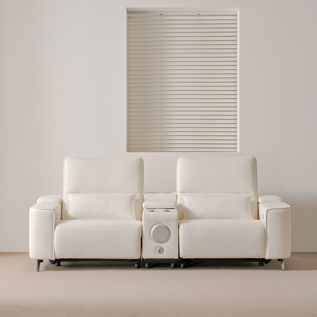 [슬레코폼] R24 기능성 밀키 원터치 전동 리클라이너 소파 3인용+ 홈바, 블루그레이 939,000원