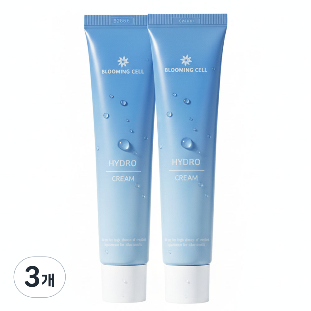 블루밍셀 히알루론산 수분 크림 수분진정 보습 피부장벽 화잘먹 수부지 속건조 크림, 3개, 100ml 54,070원