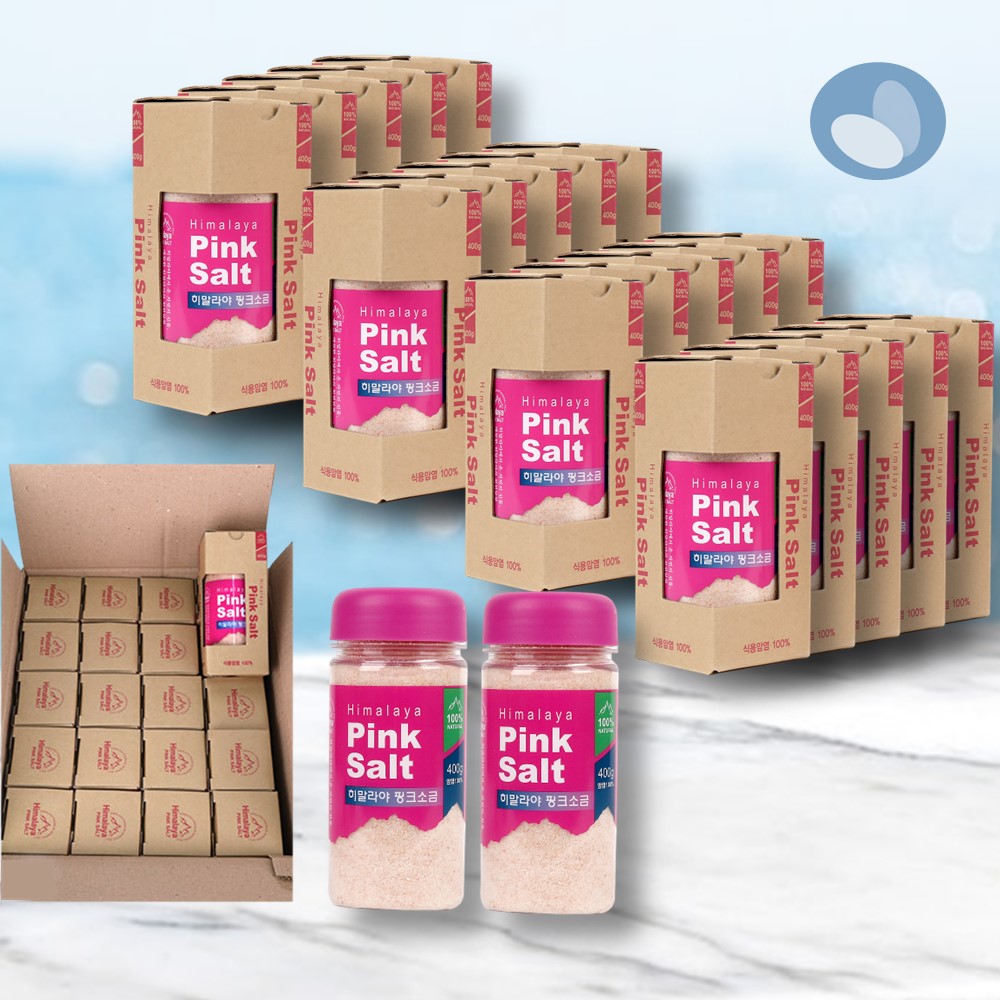 소금명가 히말라야 핑크소금 400gx20개x1박스 대용량 답례품 결혼식 선물 천연 식용암염 100% 79,000원