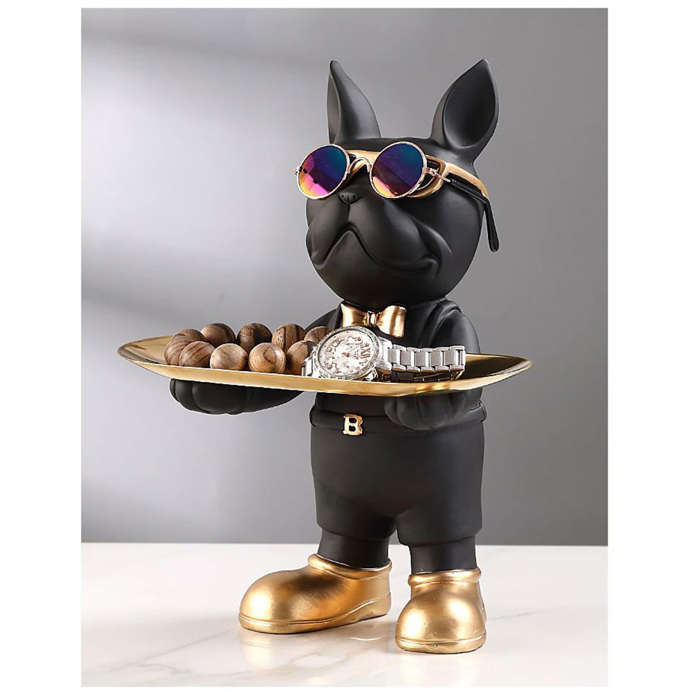 인테리어 불독 트레이 블랙 거실 테이블 장식 소품 73,000원