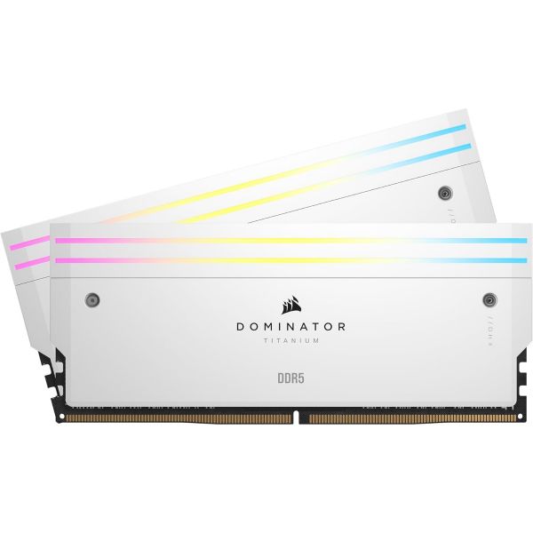 CORSAIR 도미네이터 티타늄 RGB DDR5 RAM 64GB 4x16GB 6400MHz CL32 인텔 XMP iCUE 호환 컴퓨터 메모리 - 흰색 CMP64GX5M4B640 1,233,000원