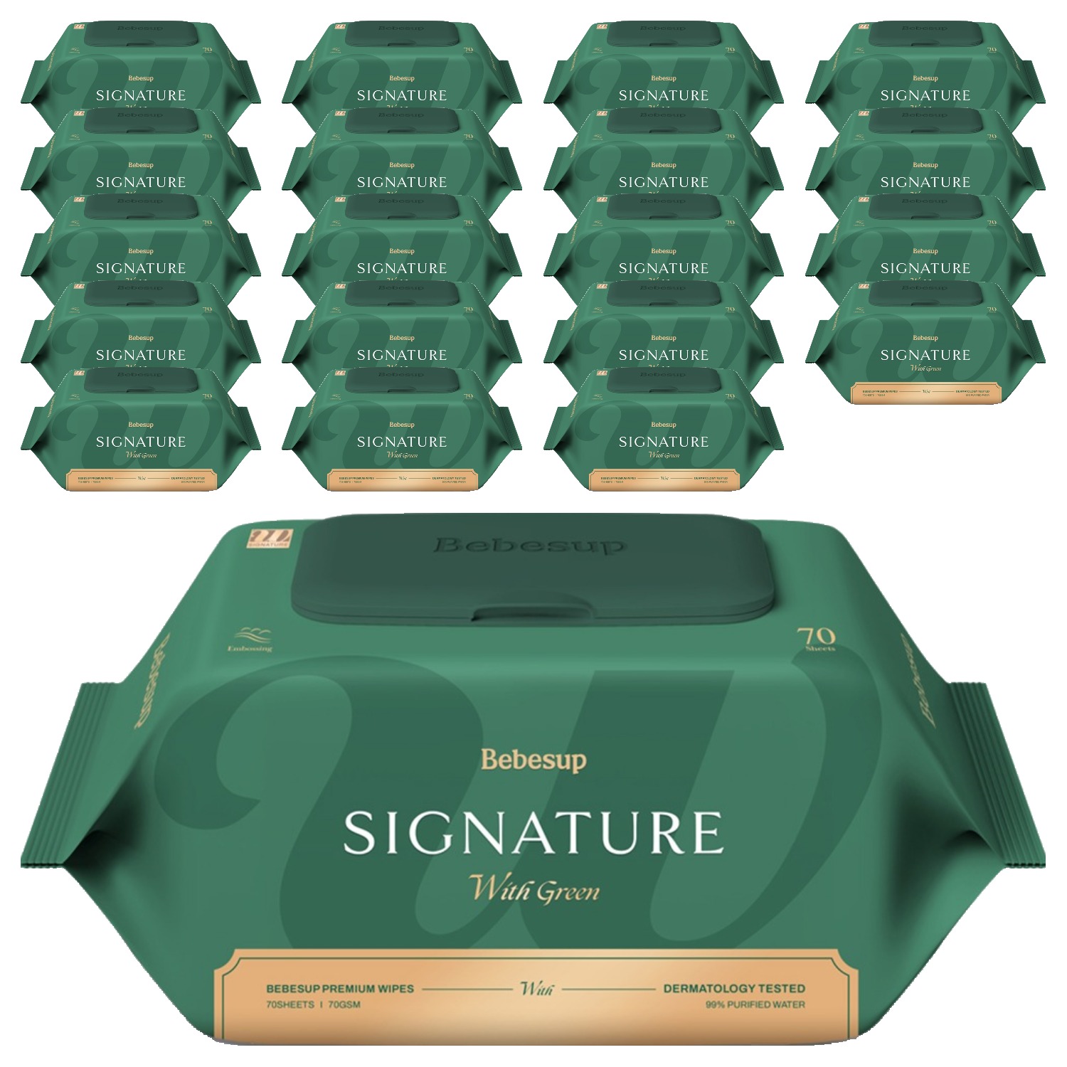 베베숲 시그니처 위드그린 아기물티슈 캡형 31,280원