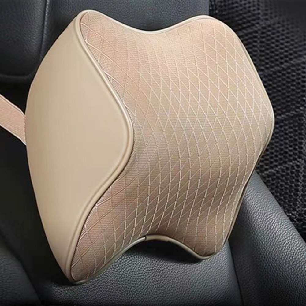 차량용 목쿠션 메모리폼 목쿠션 자동차 목베개 헤드레스트, 1개, 베이지 9,900원