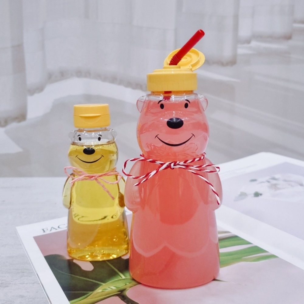 키친코디 곰돌이소스통 100개 180ml 360ml 곰돌이보틀 안새는 캠핑 양념통 휴대용양념통 소스통 음료보틀공병 꿀소분시럽통 캠핑오일통 케찹통 꿀통 마요네즈통 밀폐용기 주방 인테 99,000원