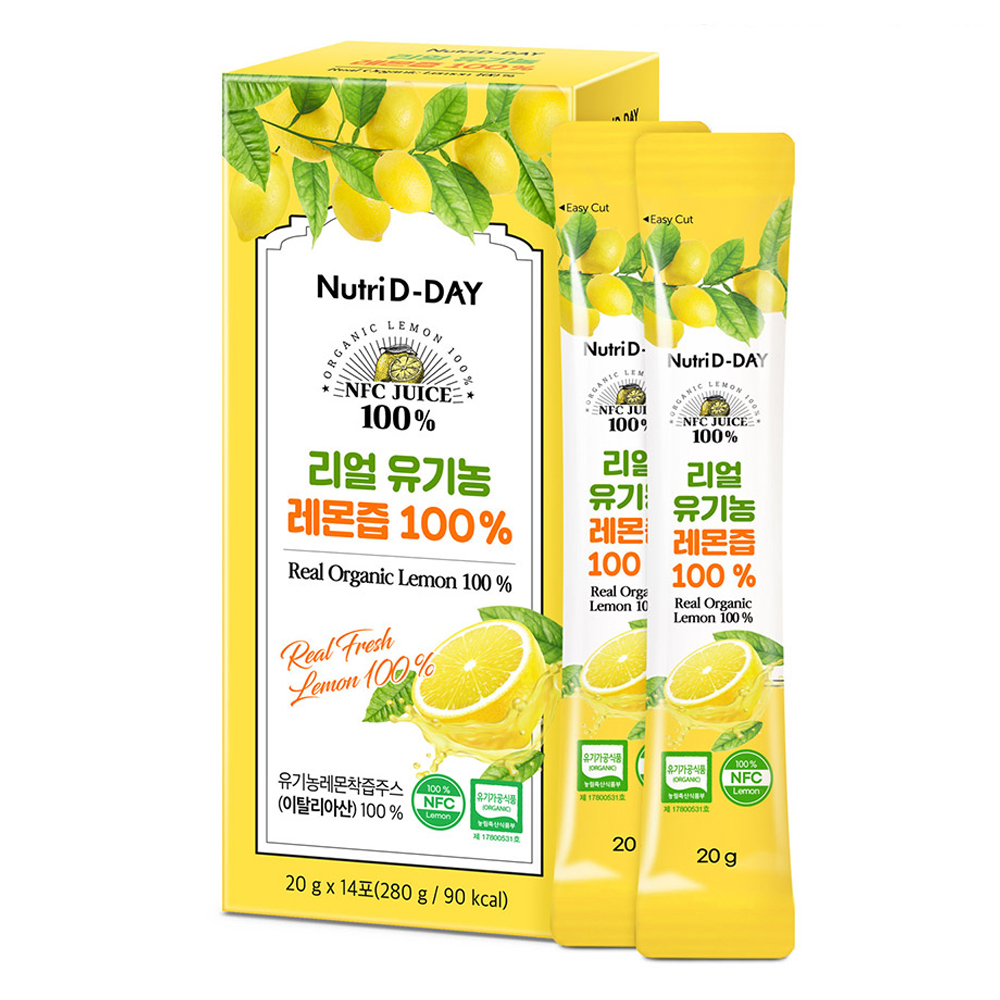 뉴트리디데이 리얼 NFC 유기농 레몬즙 14p, 280g, 1개 5,000원
