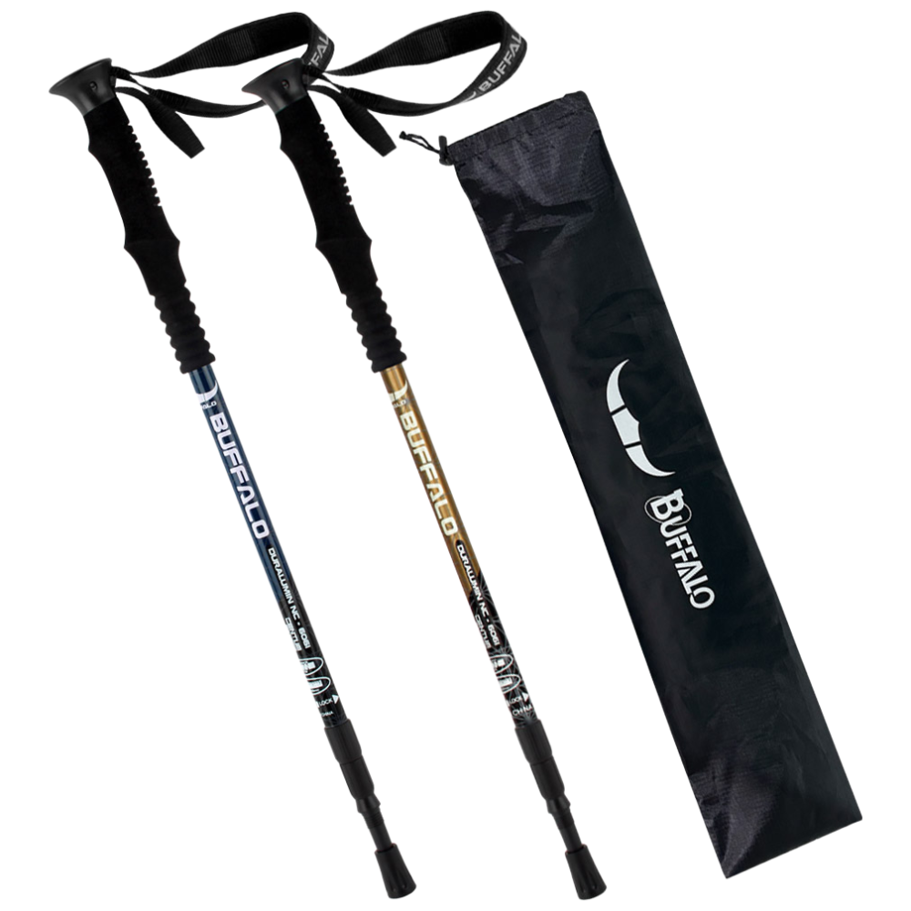 버팔로 듀랄루민 3단 등산스틱 2개1세트 전용파우치포함, 골드, 1세트 27,900원