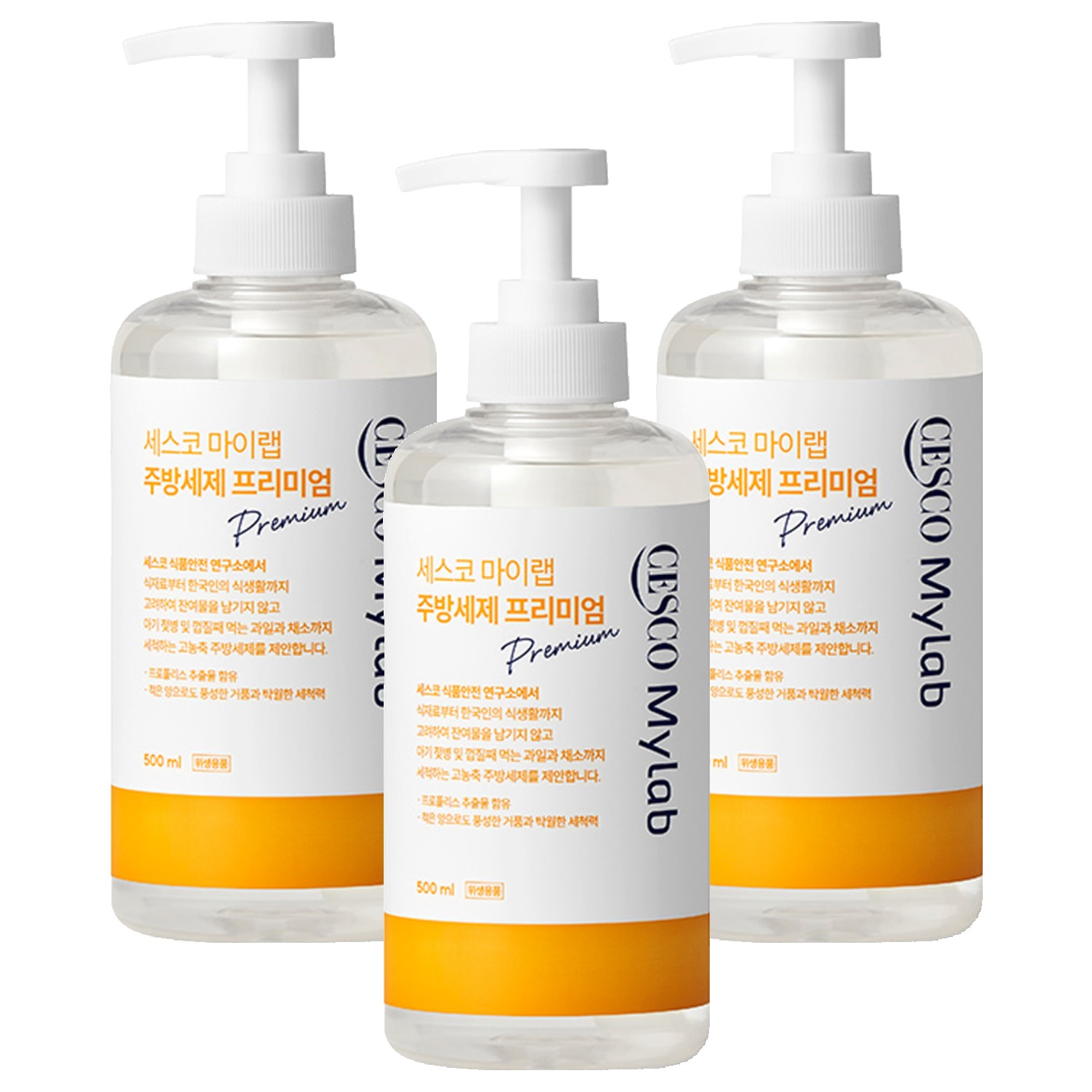 세스코 마이랩 주방세제 프리미엄, 500ml, 3개 19,900원