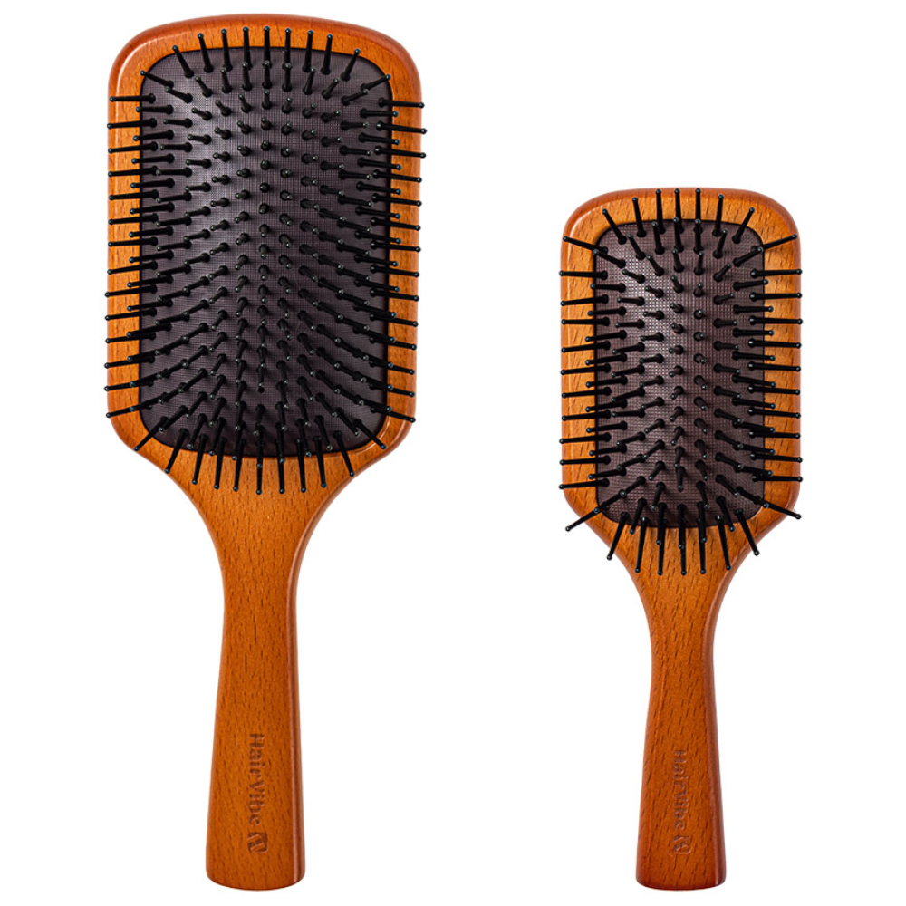 헤어바이브 우든 패들 브러쉬 2종 세트구성, 1세트, 1개, 대형+소형 12,900원