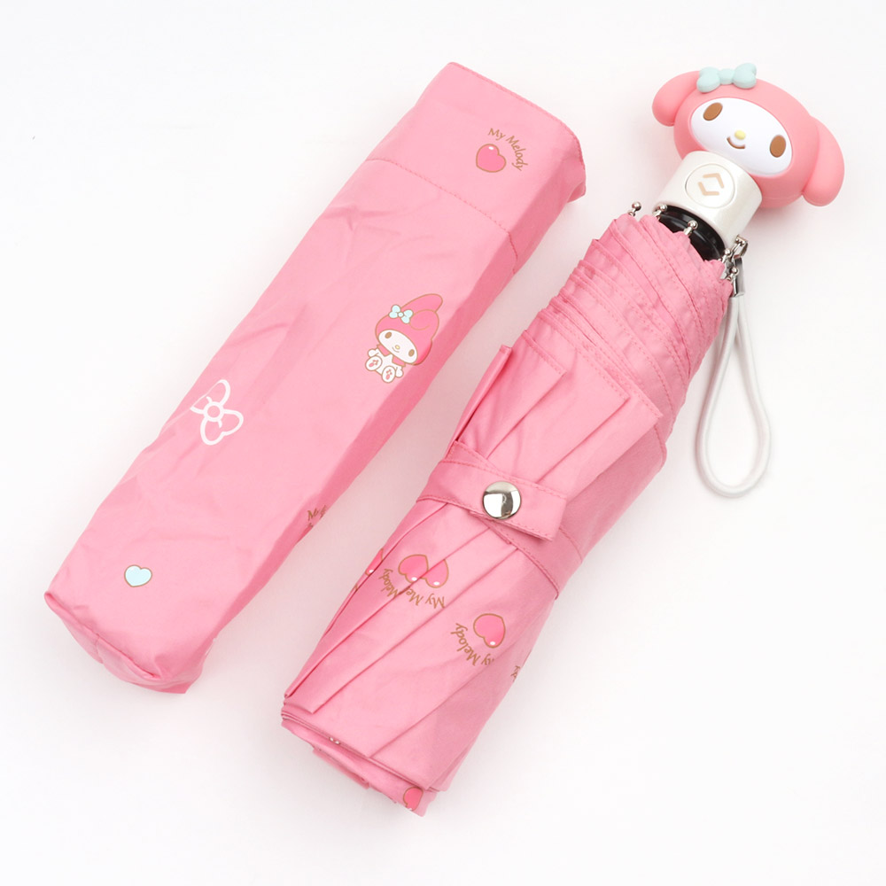 산리오 얼굴입체 손잡이 완자 3단 55 우산 접이식 리본 완전 자동 우산 18,900원