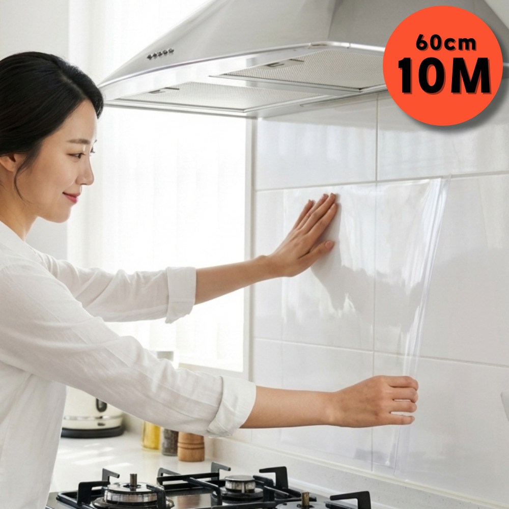 조은마음 가스렌지 주방 벽 오염방지 시트 기름 튐 방지 투명 시트지 5,900원