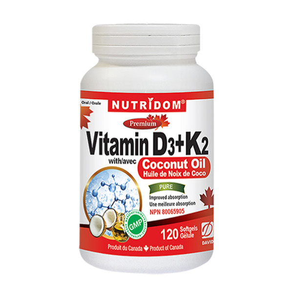 뉴트리돔 비타민D3 비타민K2 코코넛오일 120정 비타민디 36,100원