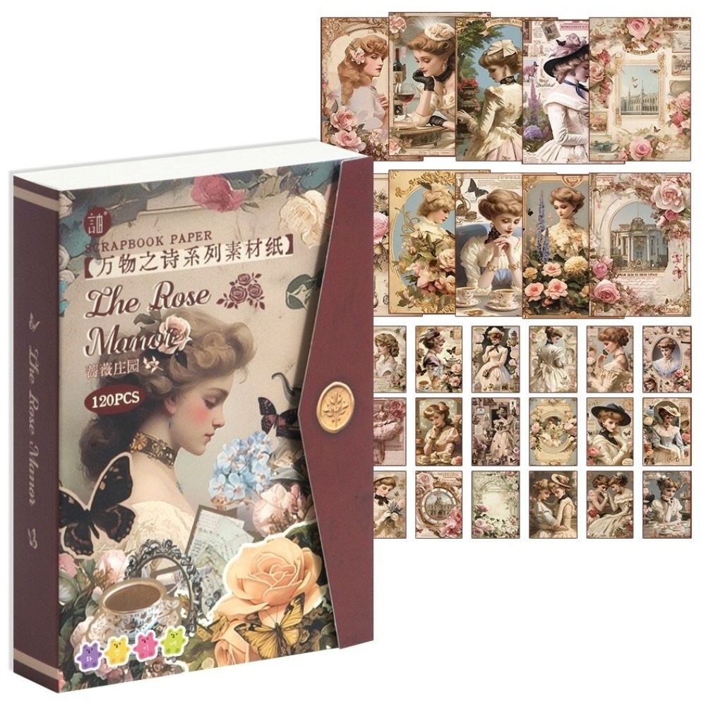 하영이네 빈티지 감성 다꾸 데코 페이퍼북 120매 9,890원