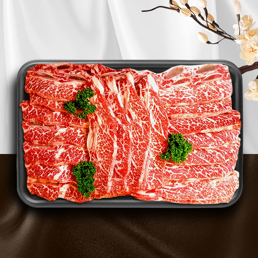 [당일출고 품질엄수] 26년 설 추석 la갈비 구이용 엘에이 갈비 초이스 등급 소갈비, 1kg, 1세트 44,800원