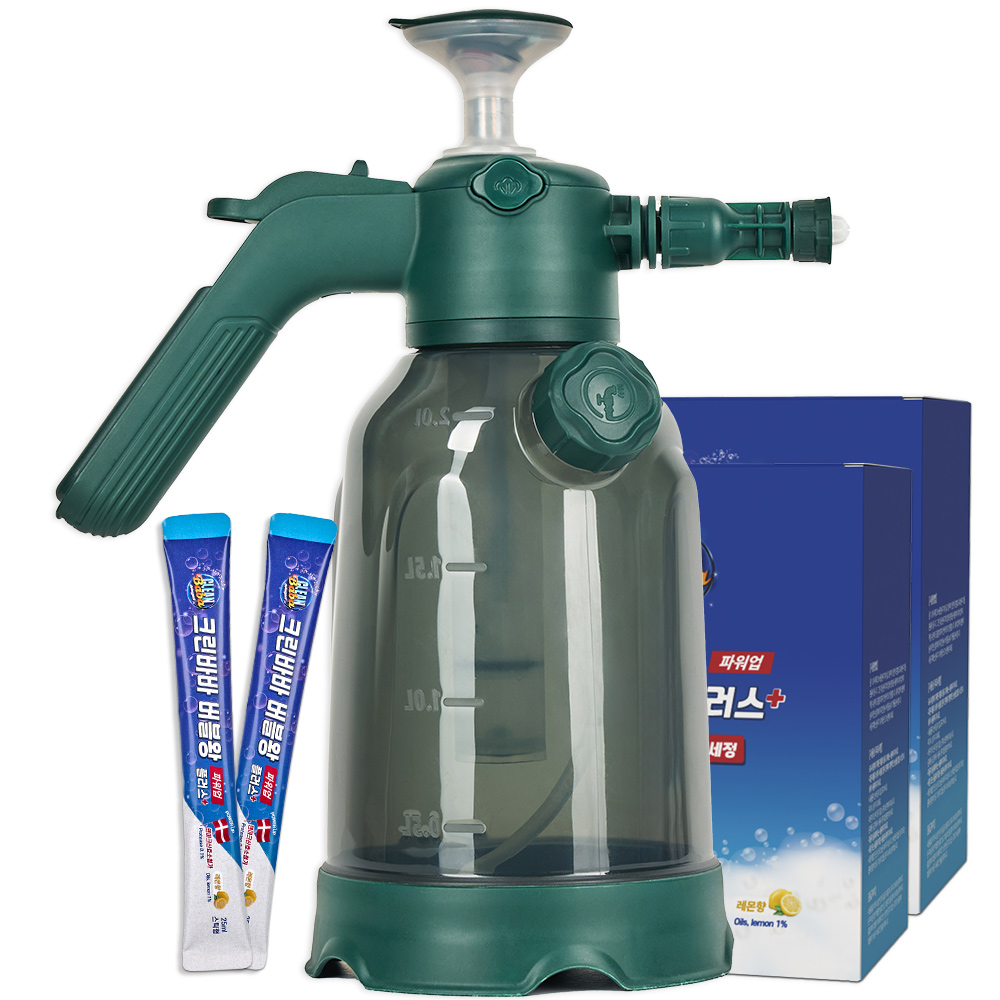 크린바바 한번에 싹 버블왕플러스 2500ml+압축분무기 버블세제 버블클리너 마이크로버블 밀착세정 욕실세정 차량폼 59,800원
