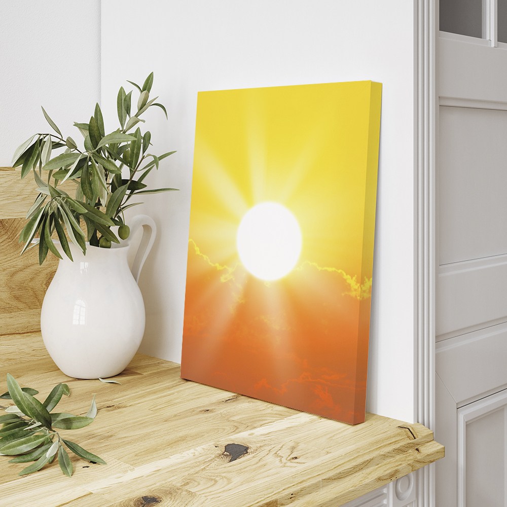 일출 태양 그림 황금빛 풍경화 캔버스 액자, 희망찬 태양 15,900원