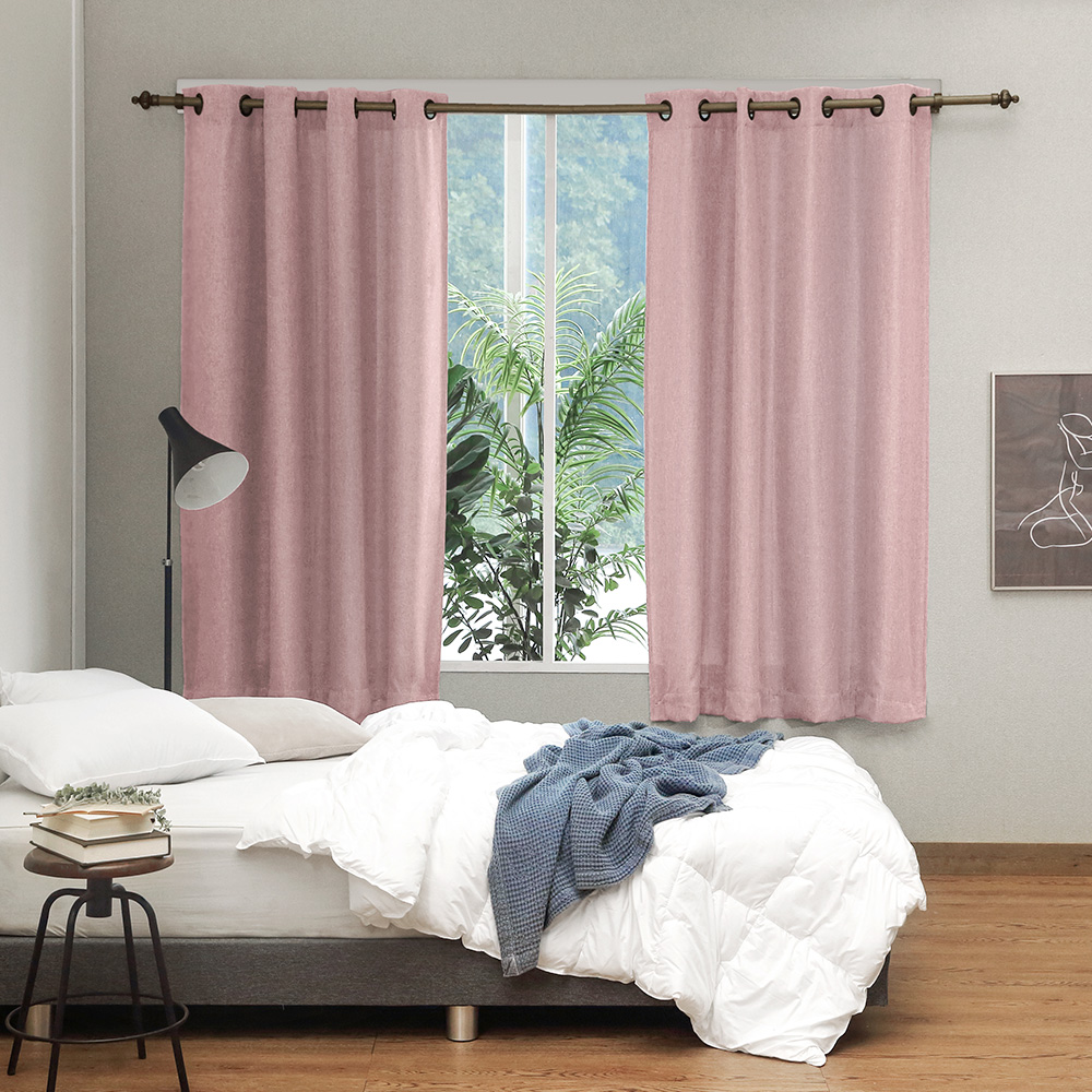 더자리 아일렛형 린넨필 암막커튼 2p + 커튼봉 + 커튼끈 2p + 후사고리 2p 세트 57,800원