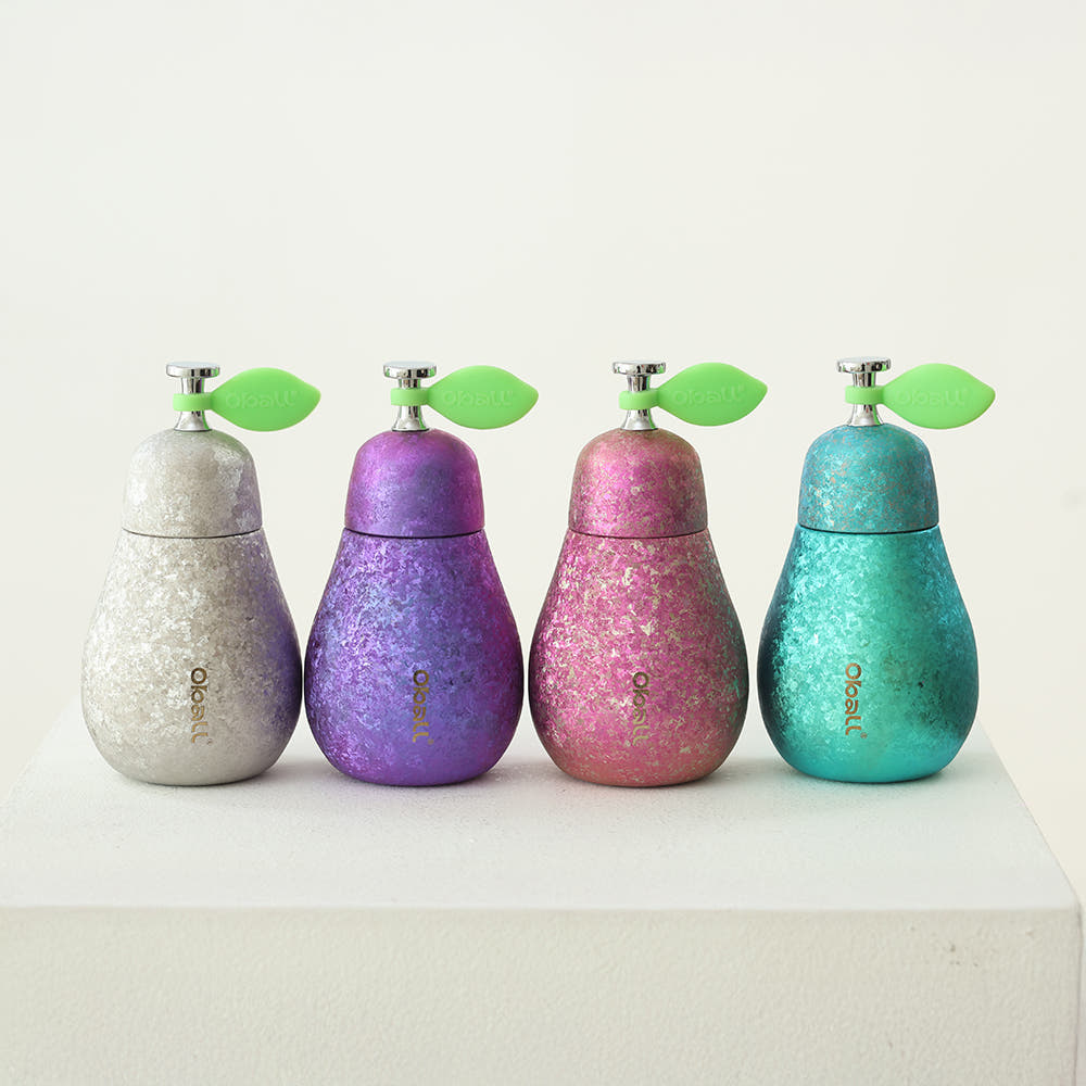 오볼 티타늄 페어 원터치 텀블러 + 전용 케이스 + 쇼핑백, 퍼플, 1개, 340ml 77,800원