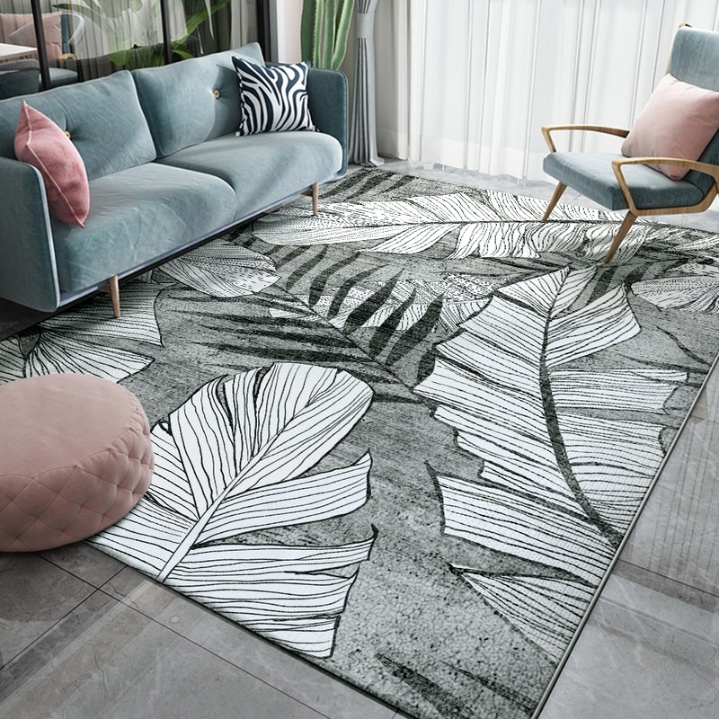 BRINCH 벨벳 북유럽 패턴 모조캐시미어 거실 카페트 26,740원