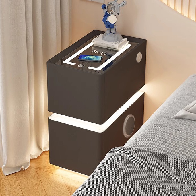 Sunwer 테이블 usb 무선충전 감성조명 블루투스스피커 스마트 침실협탁 사이드테이블 1,507,000원