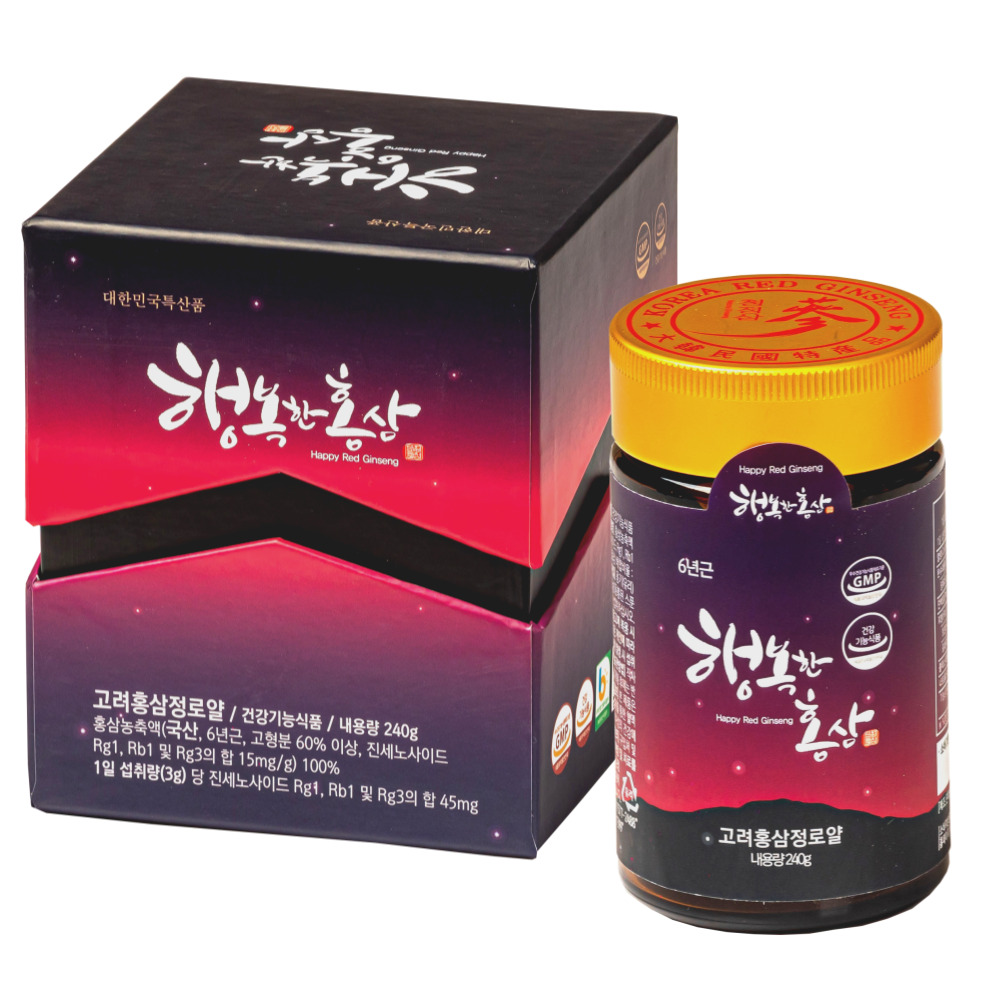 행복한 홍삼 6년근 고려 홍삼정 로얄 농축액 엑기스, 1개, 240g 109,000원