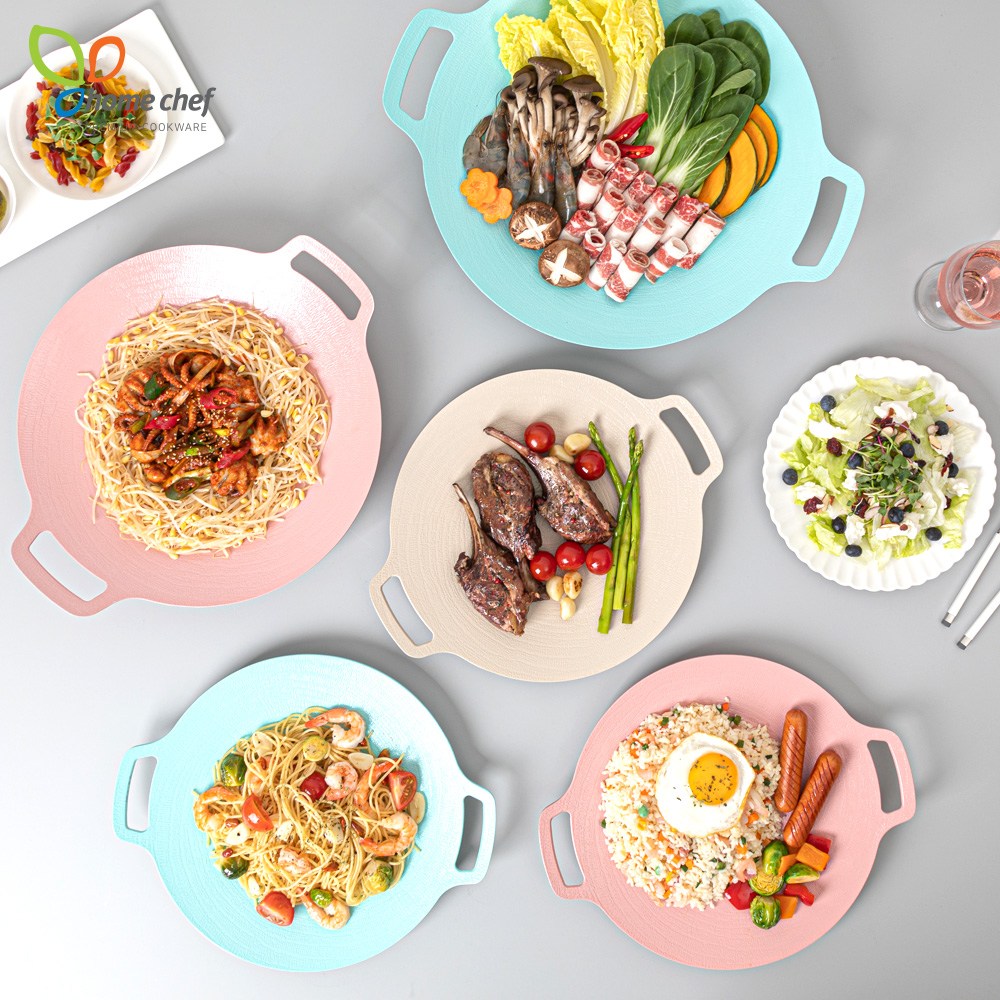 여행/캠핑/차박 필수템! 국내생산 IH 감성 캠핑 컬러 인덕션 그리들팬 택1, 1개 39,900원