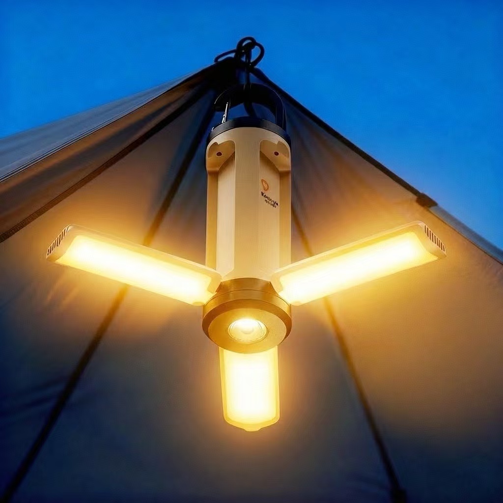 Keebright 3in1감성 캠핑랜턴 3000mAh IP65방수 접이식 무드등 차박 비상조명 15,100원