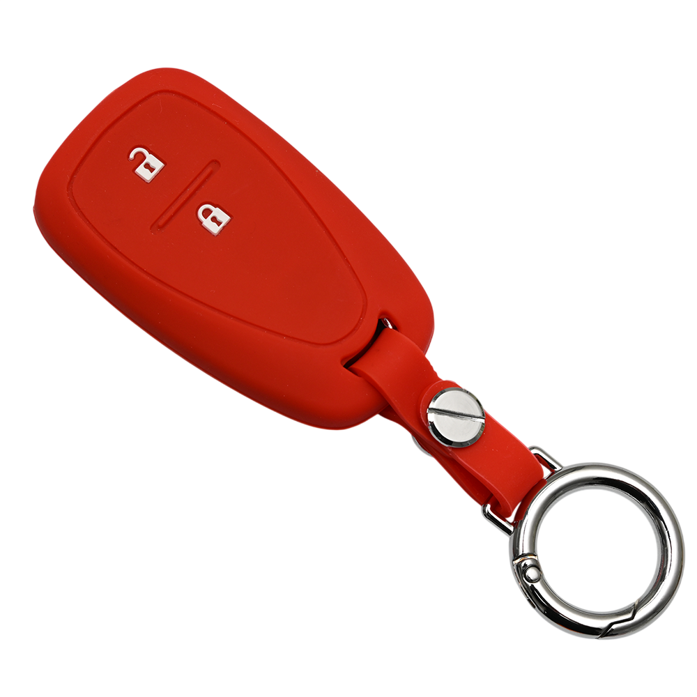 쉐보레 호환 자동차 실리콘 스마트키 차키 케이스 키홀더, 2버튼_S01_SS1, 레드 10,900원