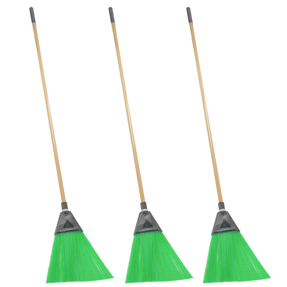 플렌티 싹쓸이비 대 싸리 낙엽 야외 마당 현관 긴 빗자루 청소, 3개, 단일 색상 27,600원