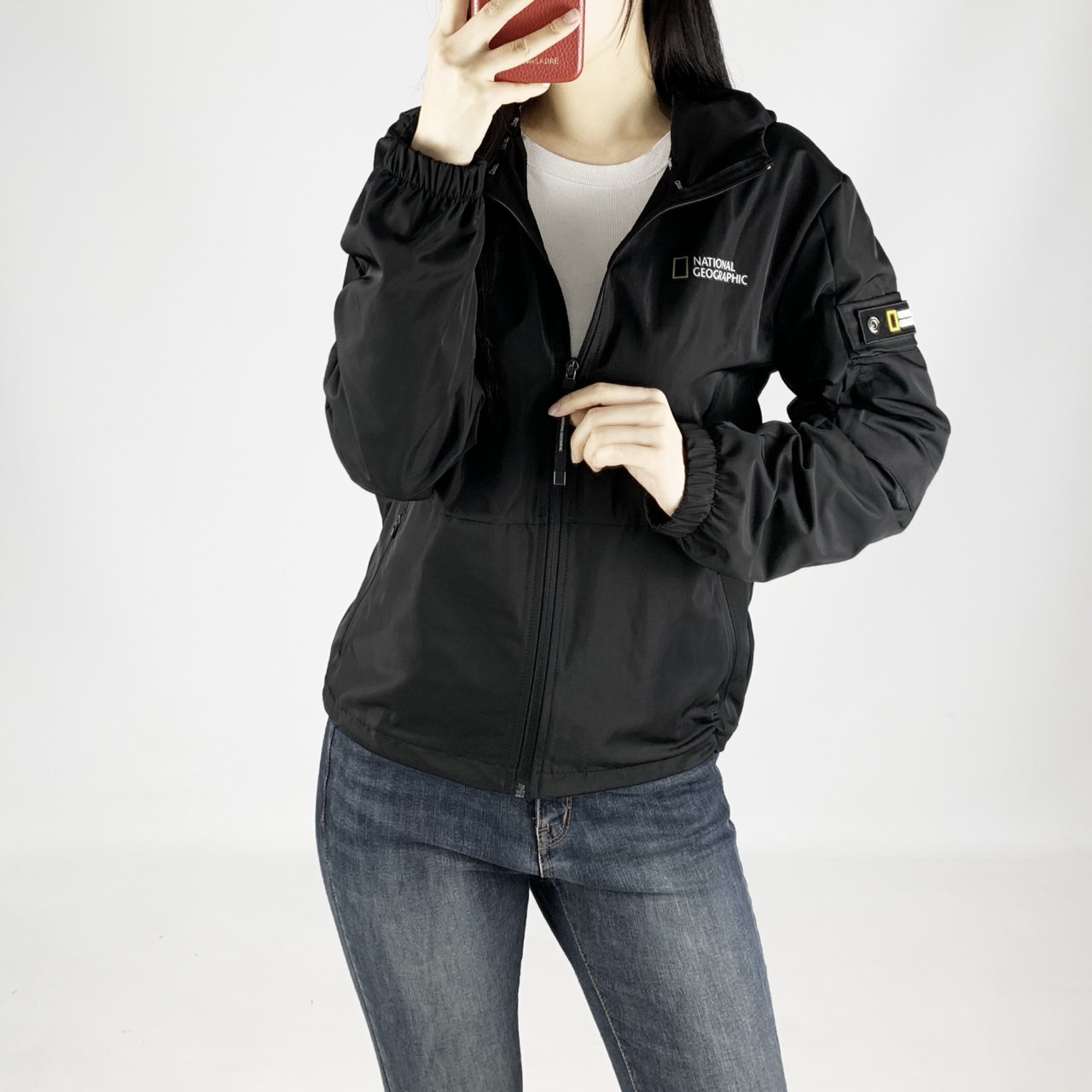 내셔널지오그래픽 후드 바람막이 봄신상 남녀공용 데일리 캐주얼룩 산책 런닝 일상복 84,000원