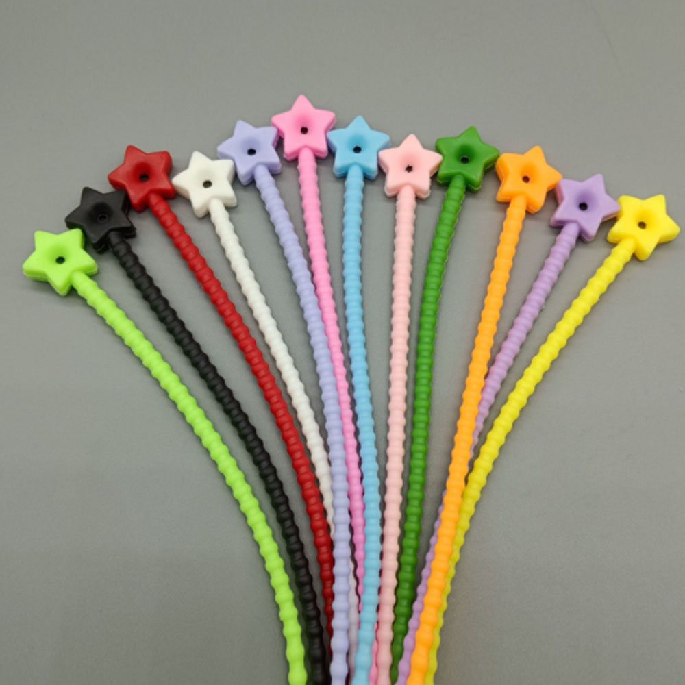 앞날창창 말랑 실리콘 키링고리 스트랩 케이블타이 스타 3,230원