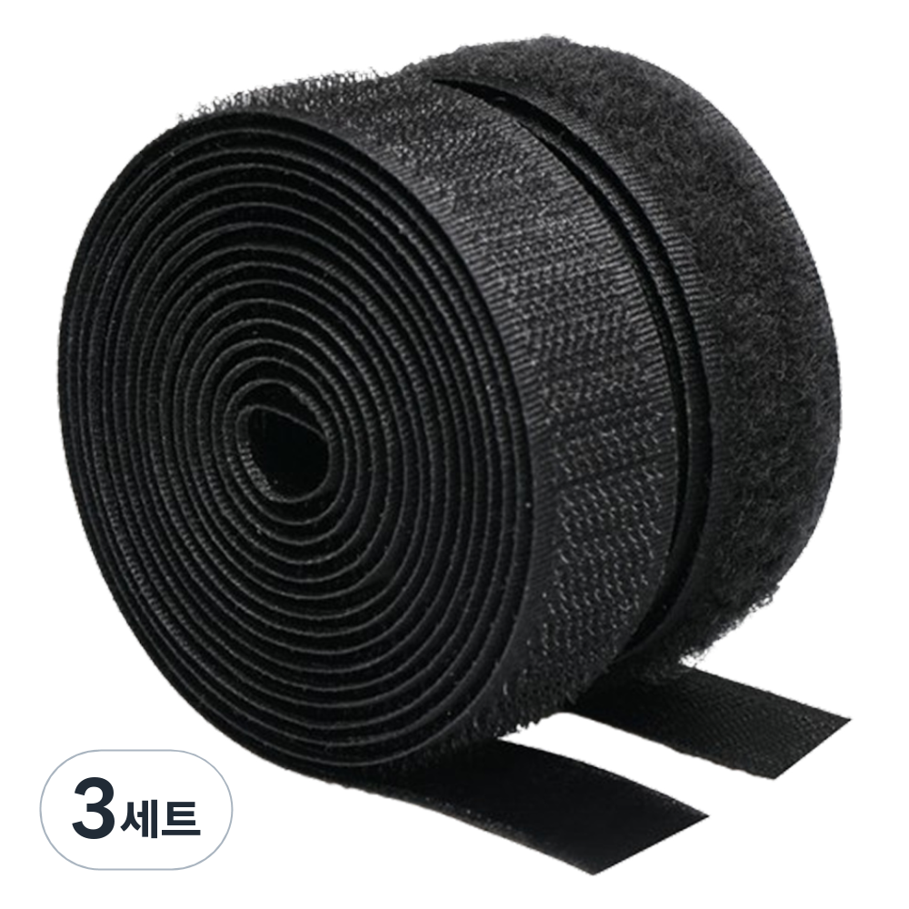 쿠말 접착 초강력 벨크로 테이프 갈고리면 20mm x 10m + 부착면 20mm x 10m 세트 20,910원