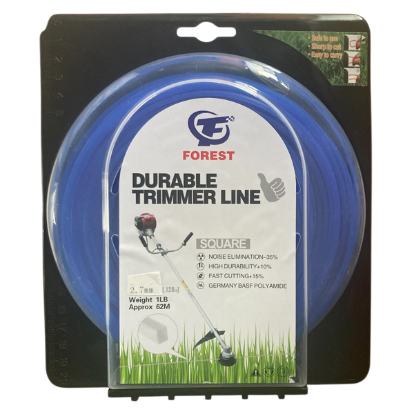 리얼 예초기 줄날 나일론줄 와이어날 나일론 끈 안전날 2.7mm x 62M 사각형 독일 바스프 원자재 9,690원