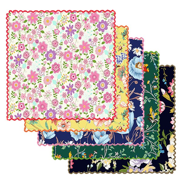 국내생산 / 손수건 10개 엠보큐티 / 플라워 나뭇잎 패턴 / 단체 손수건 / 꽃무늬 34,000원