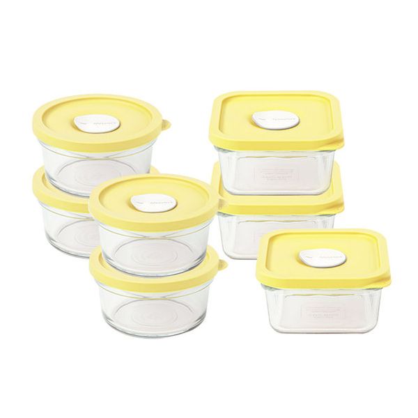 글라스락 렌지쿡 옐로우에디션 햇밥용기 혼합 7개 세트 36,200원