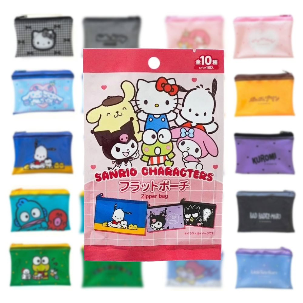 산리오 캐릭터즈 랜덤 PVC 파우치 카드지갑 - 10종 랜덤 일본정식수입 8,000원