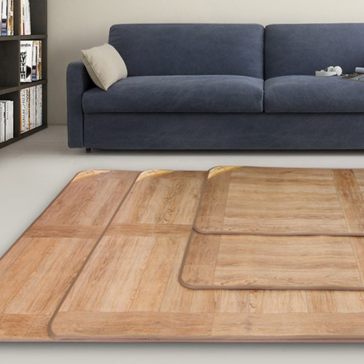 한일의료기 두툼한 17mm두께 대청무늬 전자파없는 전기장판,전기매트, 4~5인용(분리난방)_183x230 199,000원