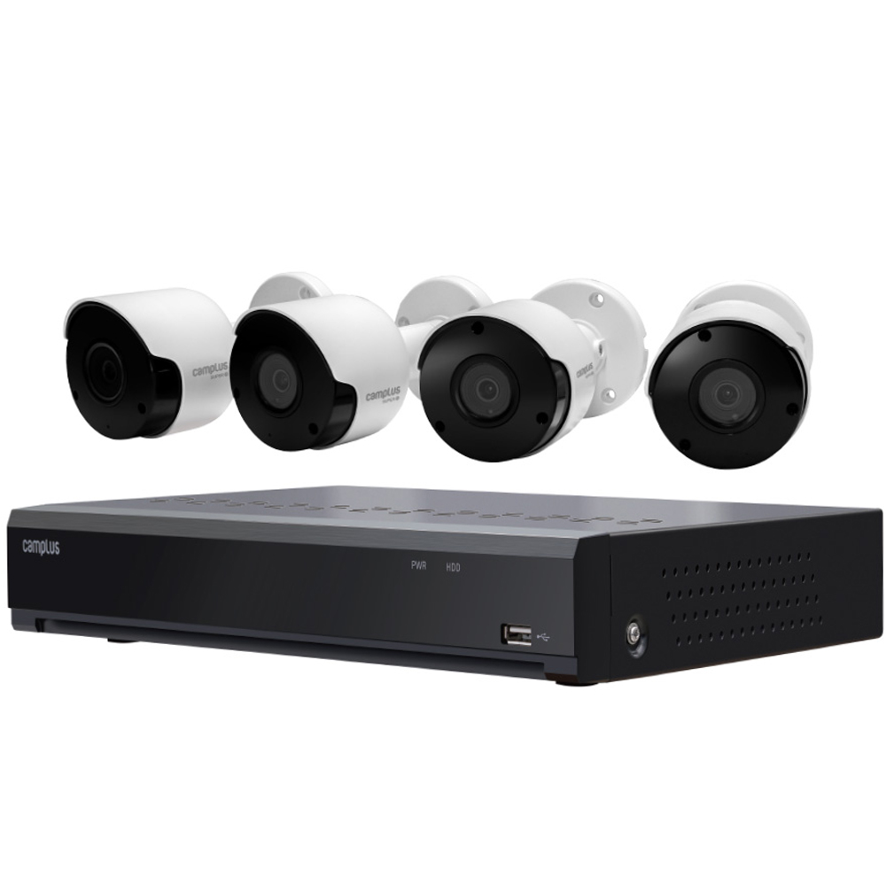 캠플러스 500만화소 8채널 4카메라 CCTV 세트 실내외겸용 432,310원