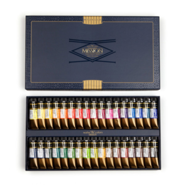 미젤로 미션골드 수채화물감세트 15ml 34색 MWC-1534 148,830원