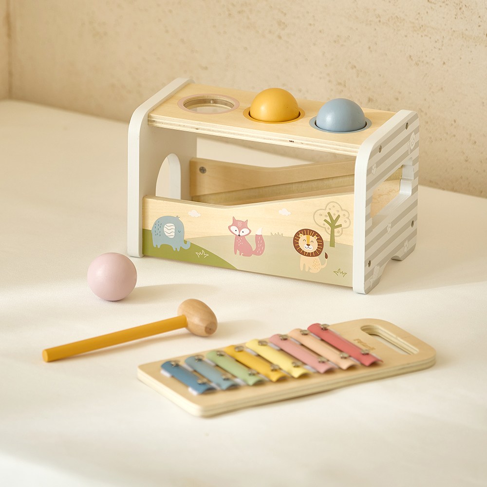 폴라비 아기 망치놀이 장난감 원목 실로폰 유아 도형맞추기 악기놀이 교구 39,500원