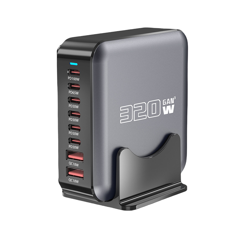 스타일닥터 GaN PPS 320W 초고속 멀티 충전기 8포트 6C2A PD3.0 급속 충전 충전소 49,800원