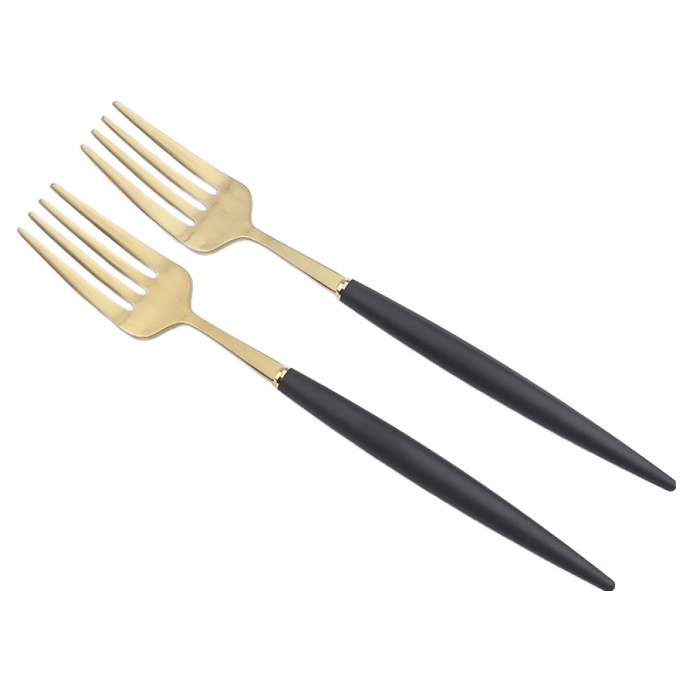 보겐 알르망드 골드 커트러리 디저트포크, 블랙, 2개 13,050원