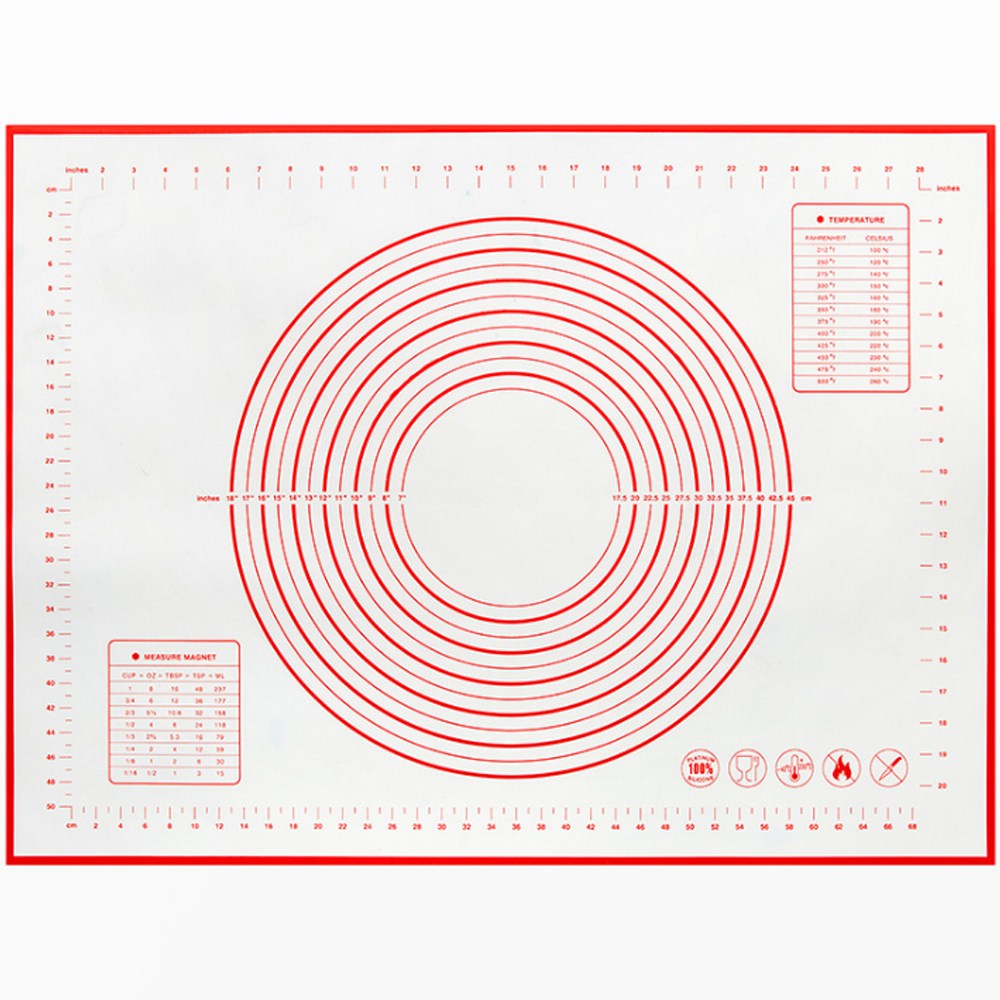 세븐프리 실리콘 반죽매트 대형40x60cm 레드 7,000원