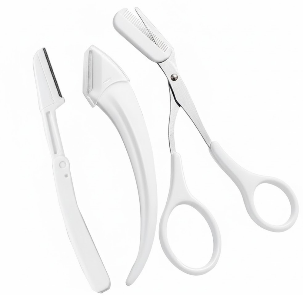 이지앤코 시그니쳐 빗달린 눈썹가위 눈썹칼 3P 5,900원