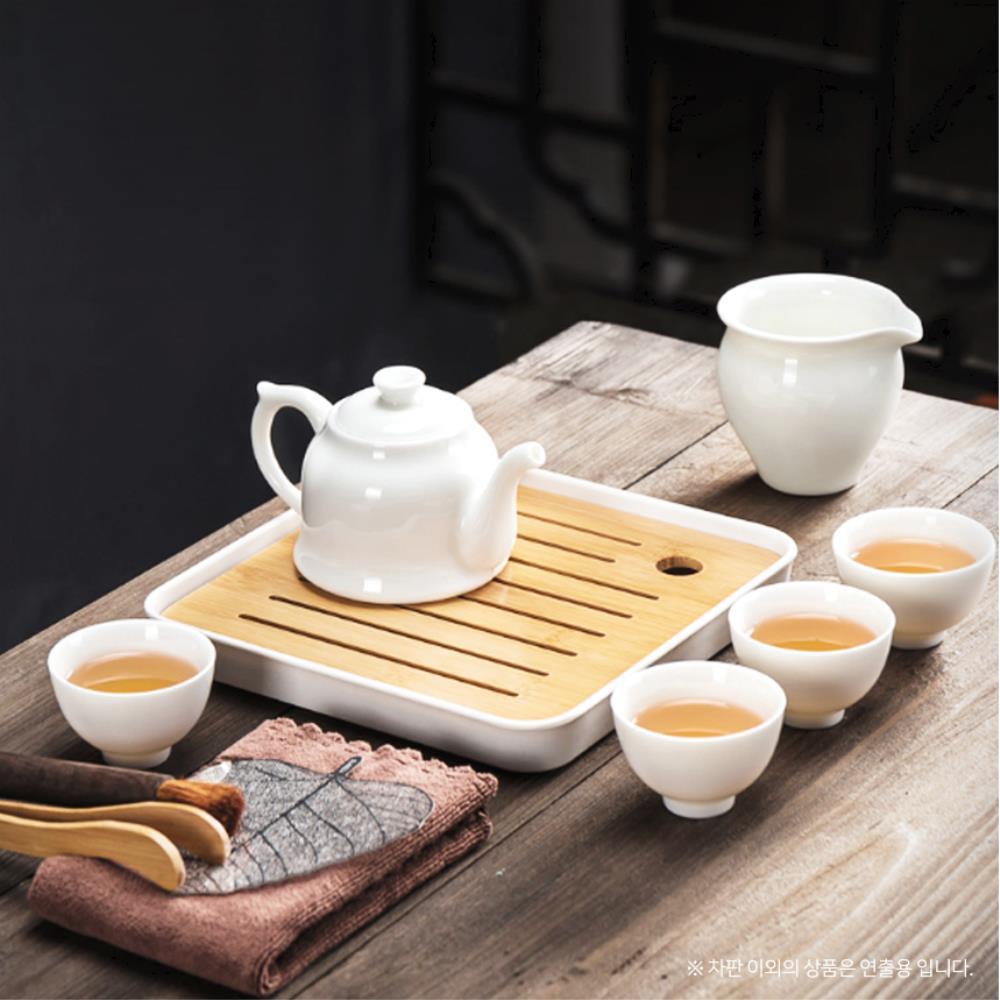 티앤차 대나무 차판 20x20 녹차 원목 찻상 다도상 트레이 우드 퇴수기 차반 13,300원